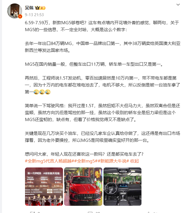 买纯油车还是新能源车？油电之争把大家都搞懵了！