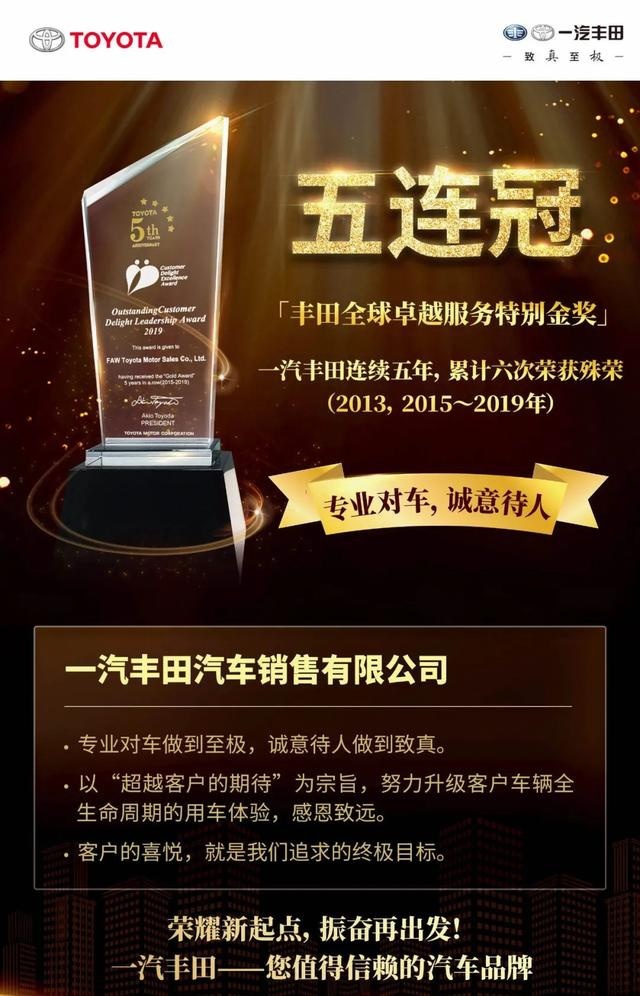 保质才能有量，一汽丰田勇夺CACSI双冠