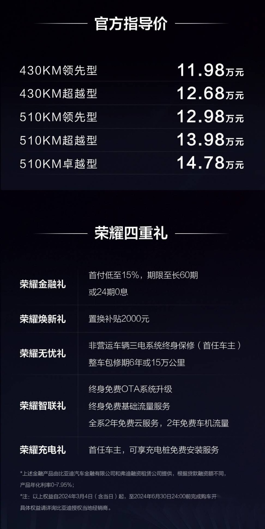 元力青年的时尚之选！元PLUS荣耀版黑骑士款泰裤辣！