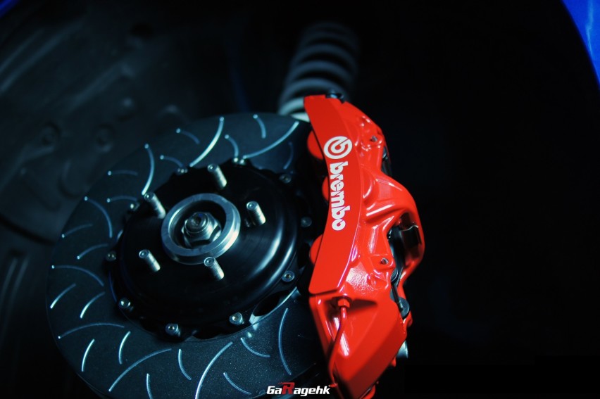 狂野之蓝，斯巴鲁WRX STI改装Brembo GT刹车套件