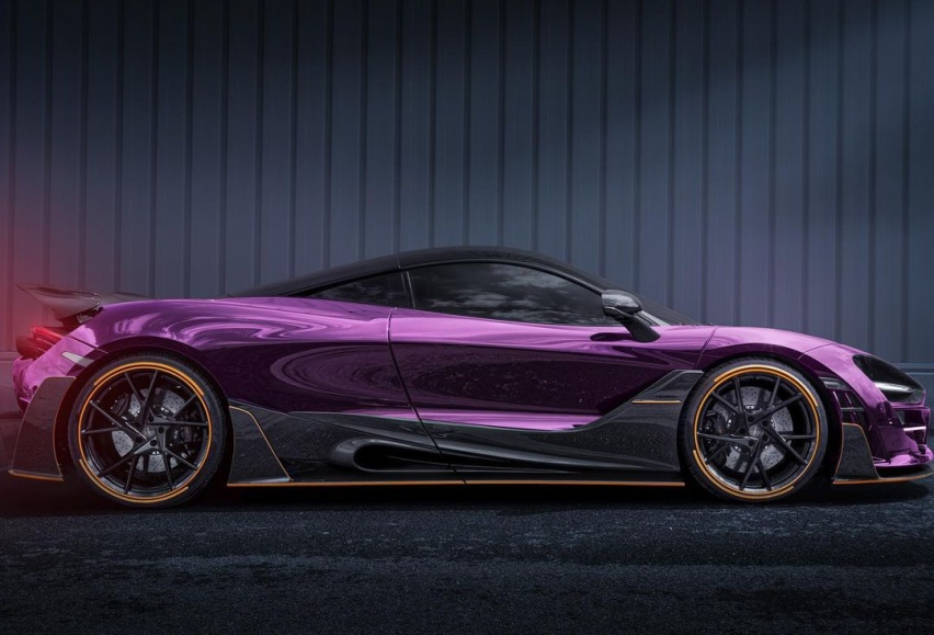迈莎锐MANSORY再推改装迈凯伦720S，靓紫色车身，最高时速345km/h