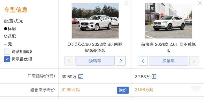 高性价比家用SUV推荐，沃尔沃XC60 VS林肯航海家