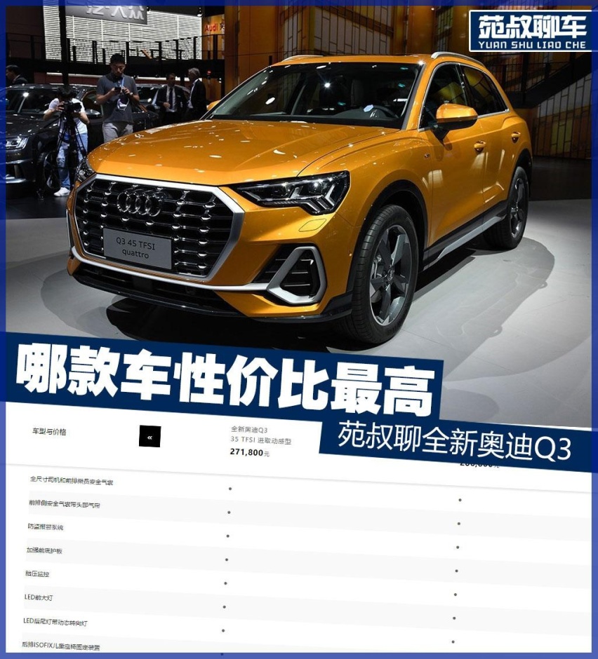 8款车型哪款最值的选择，苑叔聊全新奥迪Q3