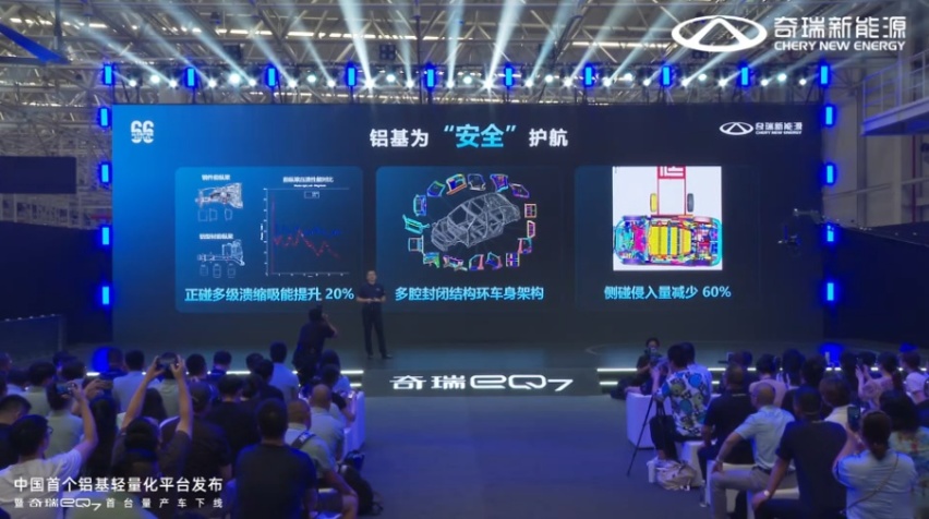 奇瑞新能源发大招：推中国首个铝基轻量化平台，奇瑞eQ7打头阵