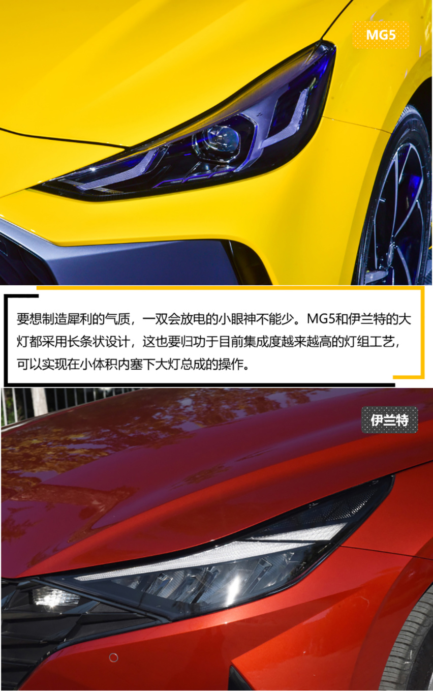 【帮你选车】都是年轻运动风 伊兰特和MG5颜值大比拼