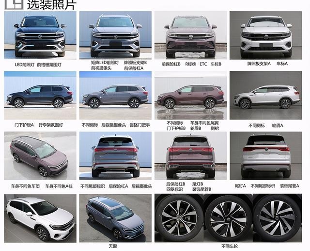 途昂的兄弟车型/汉兰达的对手  一汽－大众TALAGON图解