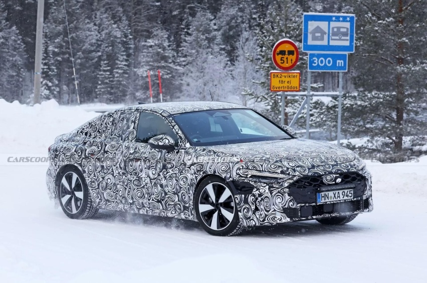 配贯穿式尾灯组 奥迪全新S5 Sportback谍照曝光 有望2025