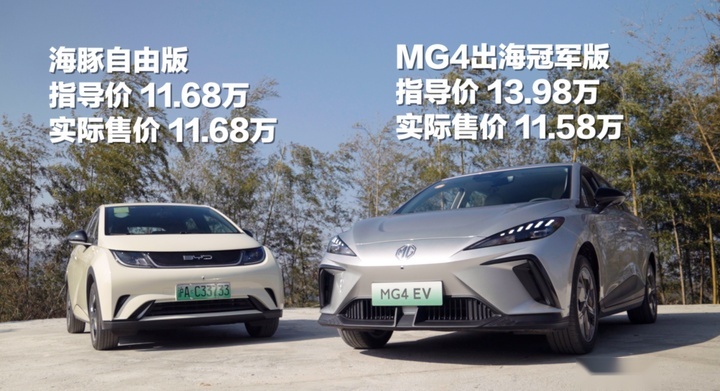 欧洲销冠 vs 中国销冠，10万纯电小车哪家强？