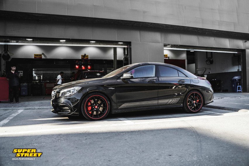 奔驰AMG CLA45改装EBC刹车钢喉