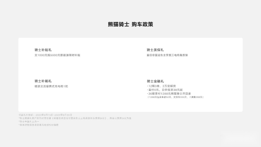 微型电动车配侧梯？吉利熊猫骑士上市 售5.39万元