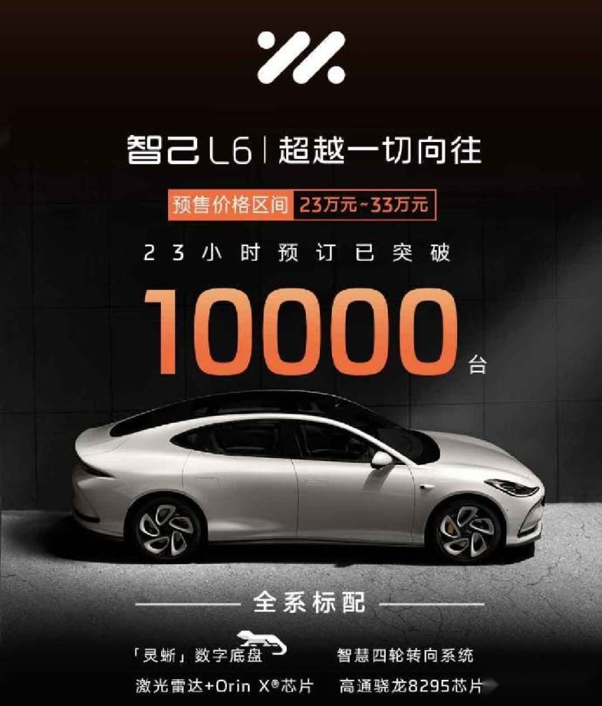 智己L6预售23小时预订破万，2000元意向金可退水分有多大？