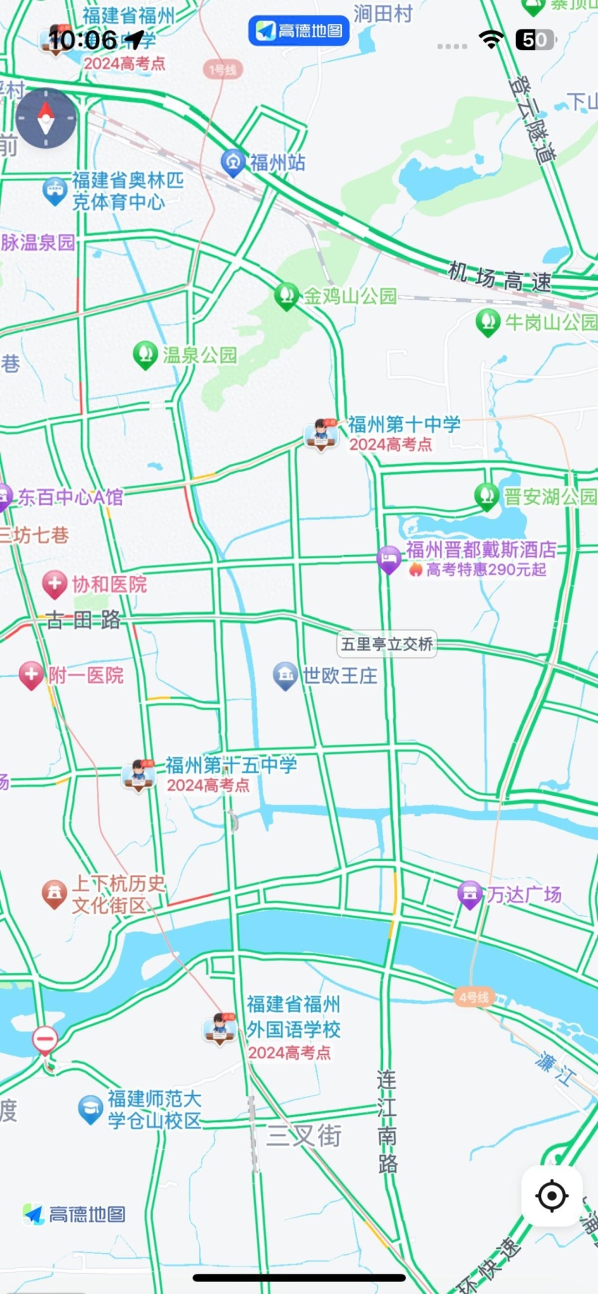 高考考点信息早知道，高德联合全国交警、网友共建高考考点地图