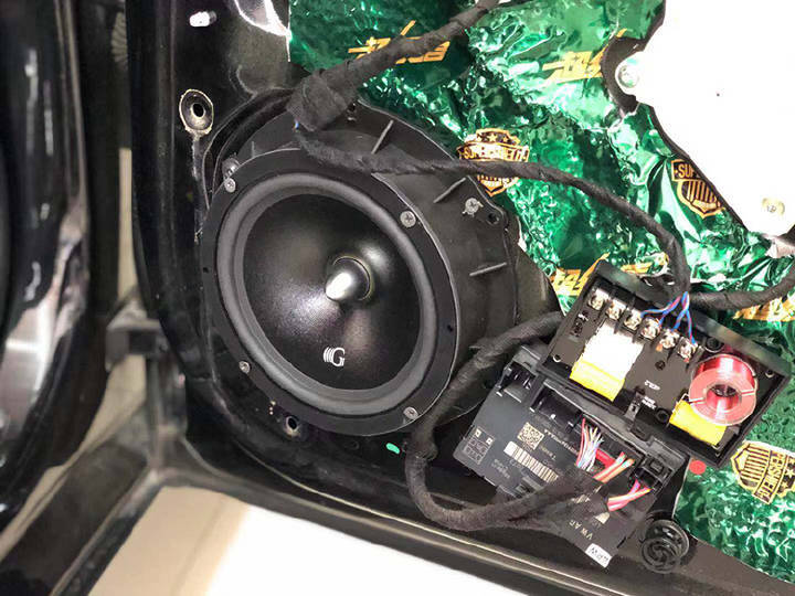 沈阳奥迪A6汽车音响隔音改装升级黄金声学GE6.2两分频套装