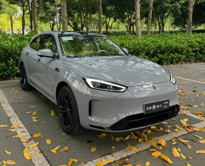 新款问界M5实车图曝光，多处换装熏黑设计，运动感凸显