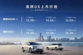 售价13.98万起，比亚迪海狮06让更多人享受高阶智驾