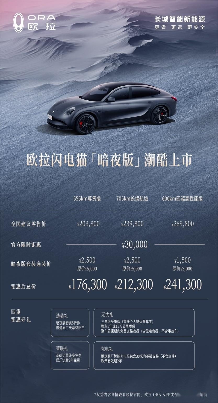 新“皮肤”、限时活动，两个关键词聊聊欧拉闪电猫暗夜版