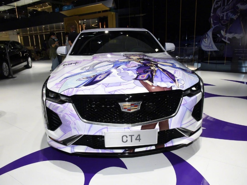 广州车展重磅车型十六：凯迪拉克CT4原神痛车，浓浓二次元味儿！