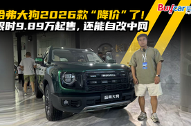 哈弗大狗2026款“降价”了！限时9.89万起售，还能自改中网