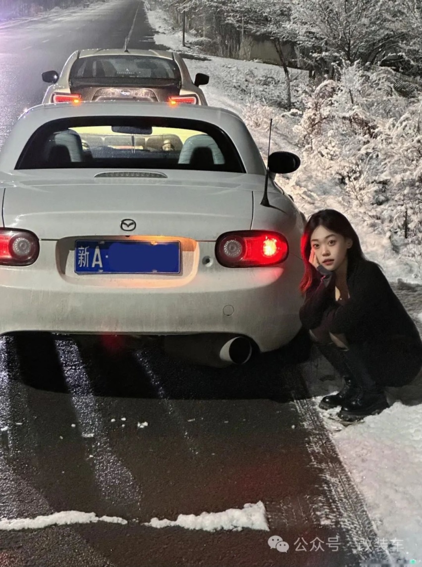 小姐姐打造竞技走街范马自达MX-5，竟是被男友带入的