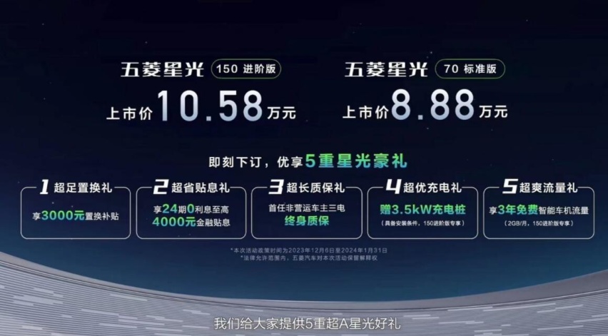 五菱星光低价上市，想用性价比打败性价比？