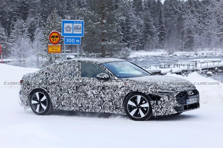 配贯穿式尾灯组 奥迪全新S5 Sportback谍照曝光 有望2025