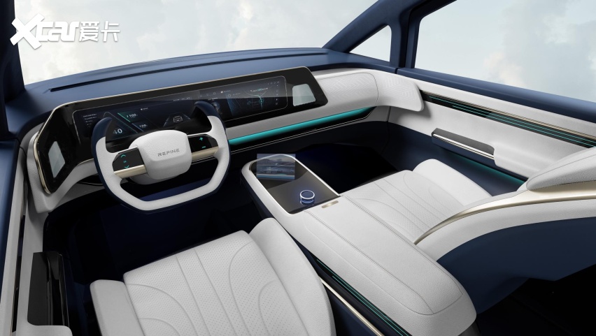 上海车展亮相 江淮rf-m概念车内饰官图发布 科技感十足