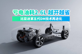 亏电油耗2.6L 越开越省！比亚迪第五代DM技术再进化