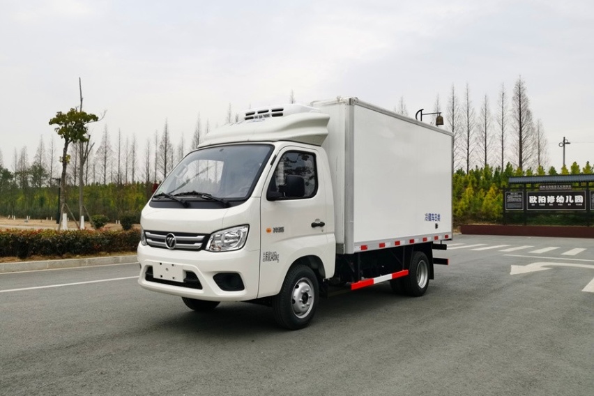 国六福田祥菱M1冷藏车-小型蓝牌冷链车