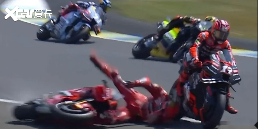 MOTOGP法国分站，上演摔车大战