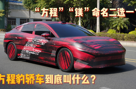 方程豹轿车到底叫什么？“方程”“镁”命名二选一？