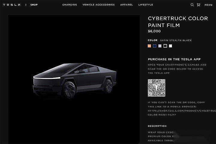 特斯拉太偏爱Cybertruck了，海外新增独有选配件