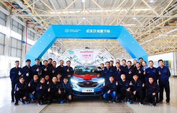 小帝车讯：EX3批量下线,北汽新能源产品继续向上！