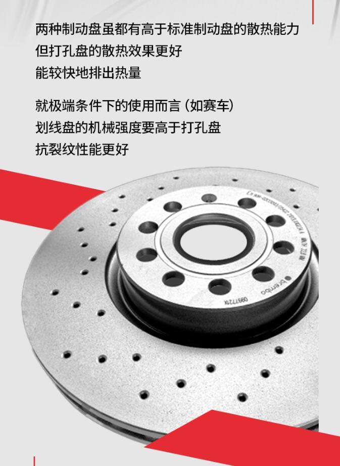 原厂正品布雷博刹车制动盘，你选打孔还是划线？总代理