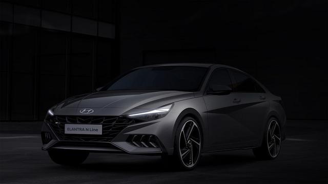 现代Elantra N Line预告图发布 运动风格更加突出