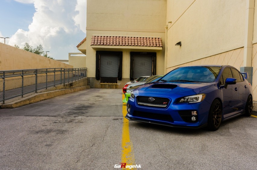 狂野之蓝，斯巴鲁WRX STI改装Brembo GT刹车套件