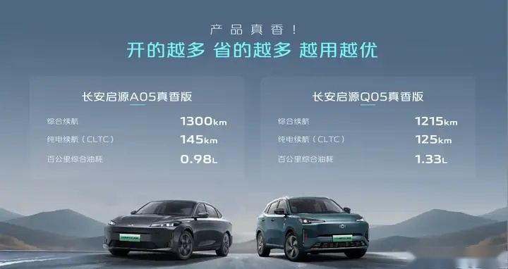 9万级唯一双生电混长续航车型，长安启源A05真香版/Q05真香版诠释越
