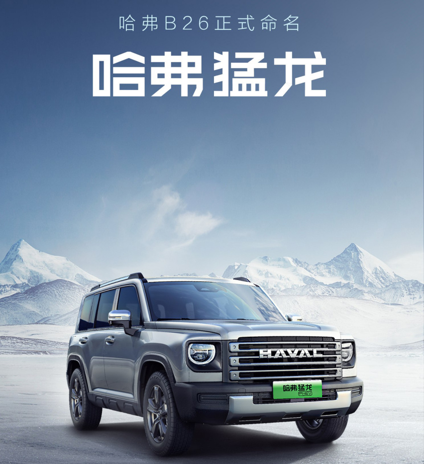 哈弗又一重磅新车来了，定名猛龙，定位中型SUV