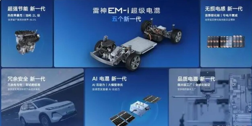 跟宋Pro DM-i同级 星舰7 EM-i正式开售 5款车型 次顶配更