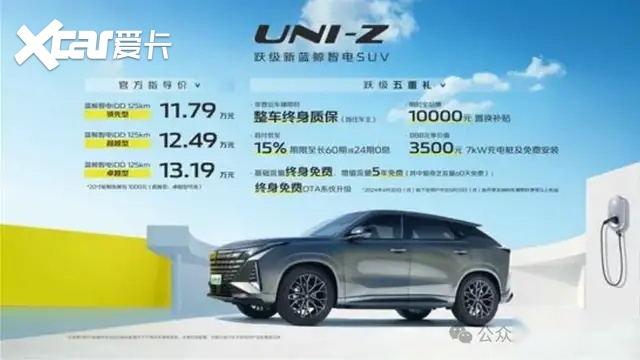 插混增程双模式/标配L2智驾，长安UNI-Z起售11.79万