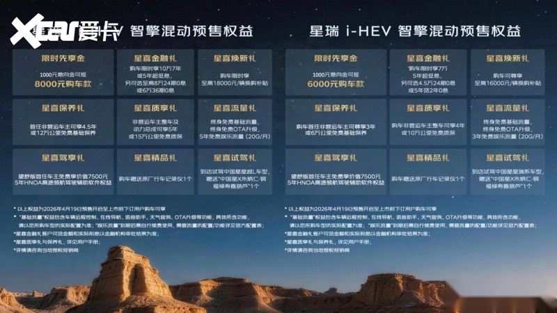 戈壁为幕，智启新程！吉利中国星i-HEV智擎混动预售会圆满落幕
