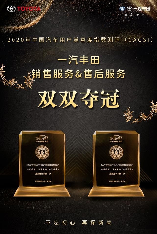 保质才能有量，一汽丰田勇夺CACSI双冠