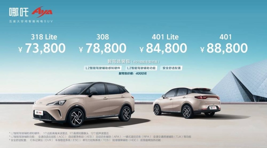 哪吒AYA正式上市，7.38万元起售，太招人喜欢了