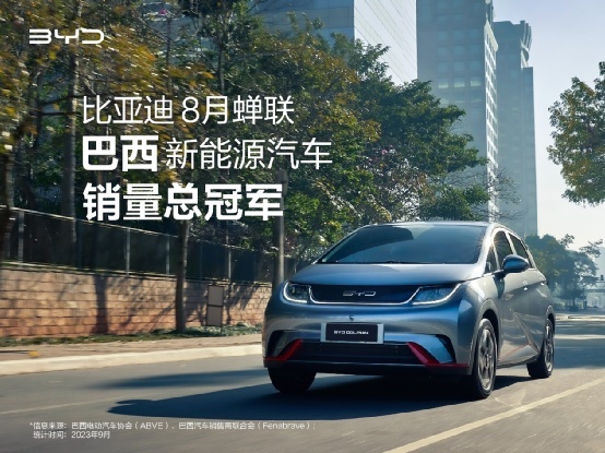 全球销量 遥遥领先，比亚迪新能源汽车8月持续畅销全球
