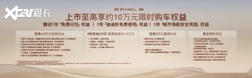 全球豪华底蕴+世界领先科技，腾势N8L纯电上市29.98万元起