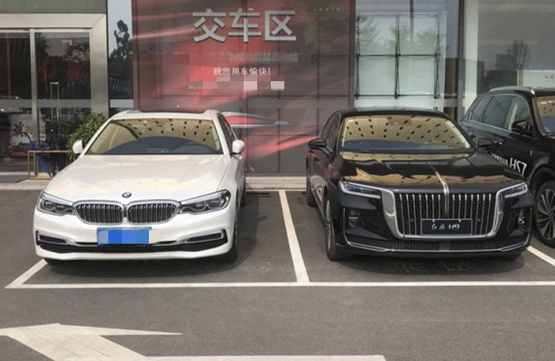 红旗H9与宝马5系、奥迪A6L、奔驰S级同框,气场碾压BBA