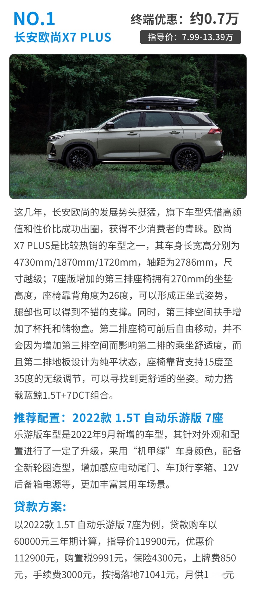 15万落地买7座SUV！配置直接拉满 这些新车闭眼可入！