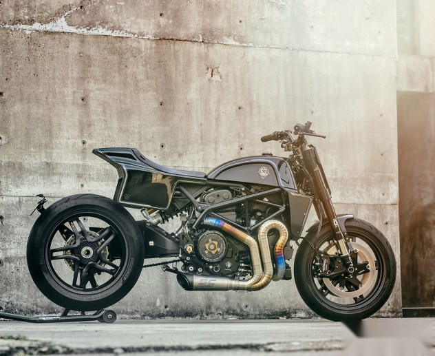 改装车赏析丨杜卡迪Hypermotard 939 暗黑工业风
