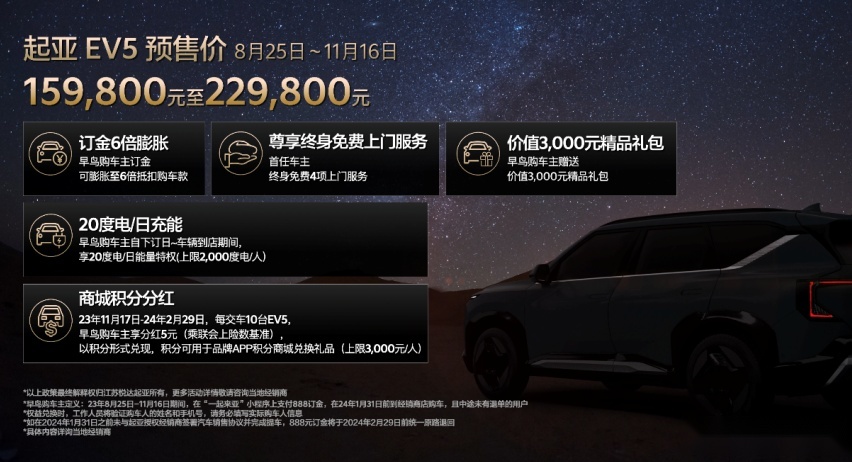 百变生活智舱！起亚EV5成都车展首发亮相，预售价15.98万元起