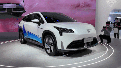 AION LX Plus广州车展实拍，超1000km续航，还配有激光雷