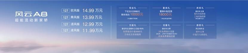 售价11.99万元-14.99万元，奇瑞风云A8今日全球上市